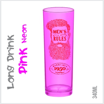 Copo Long Drink Pink Neon